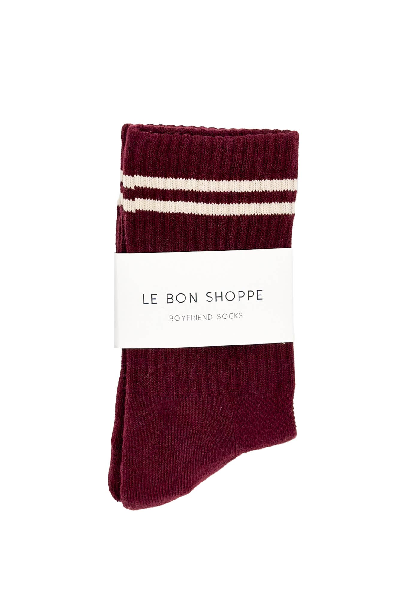 BOYFRIEND SOCKS | MAROON