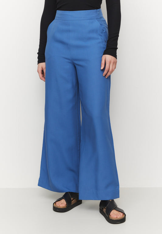 PILEA WIDE LEG TROUSERS | ELECTRIC BLUE