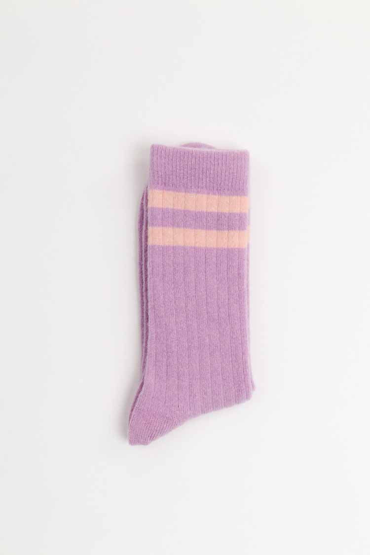 VINTAGE WOOL SOCKS | LILAC