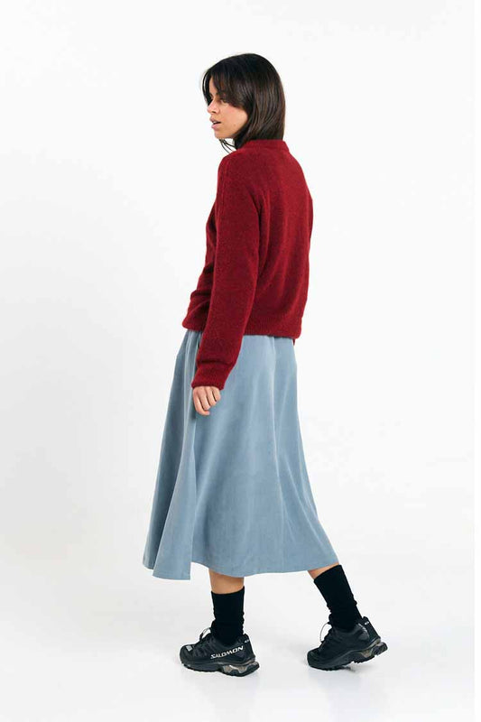 BABOL ALPACA AND MERINO WOOL BLEND JUMPER | BRICK