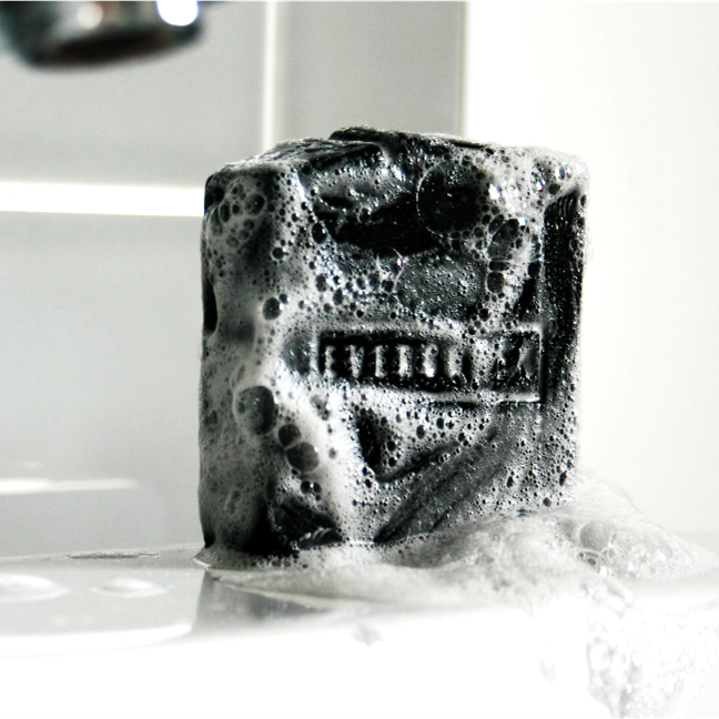 CHARCOAL, ROSE & CEDAR WOOD 100% NATURAL SOAP