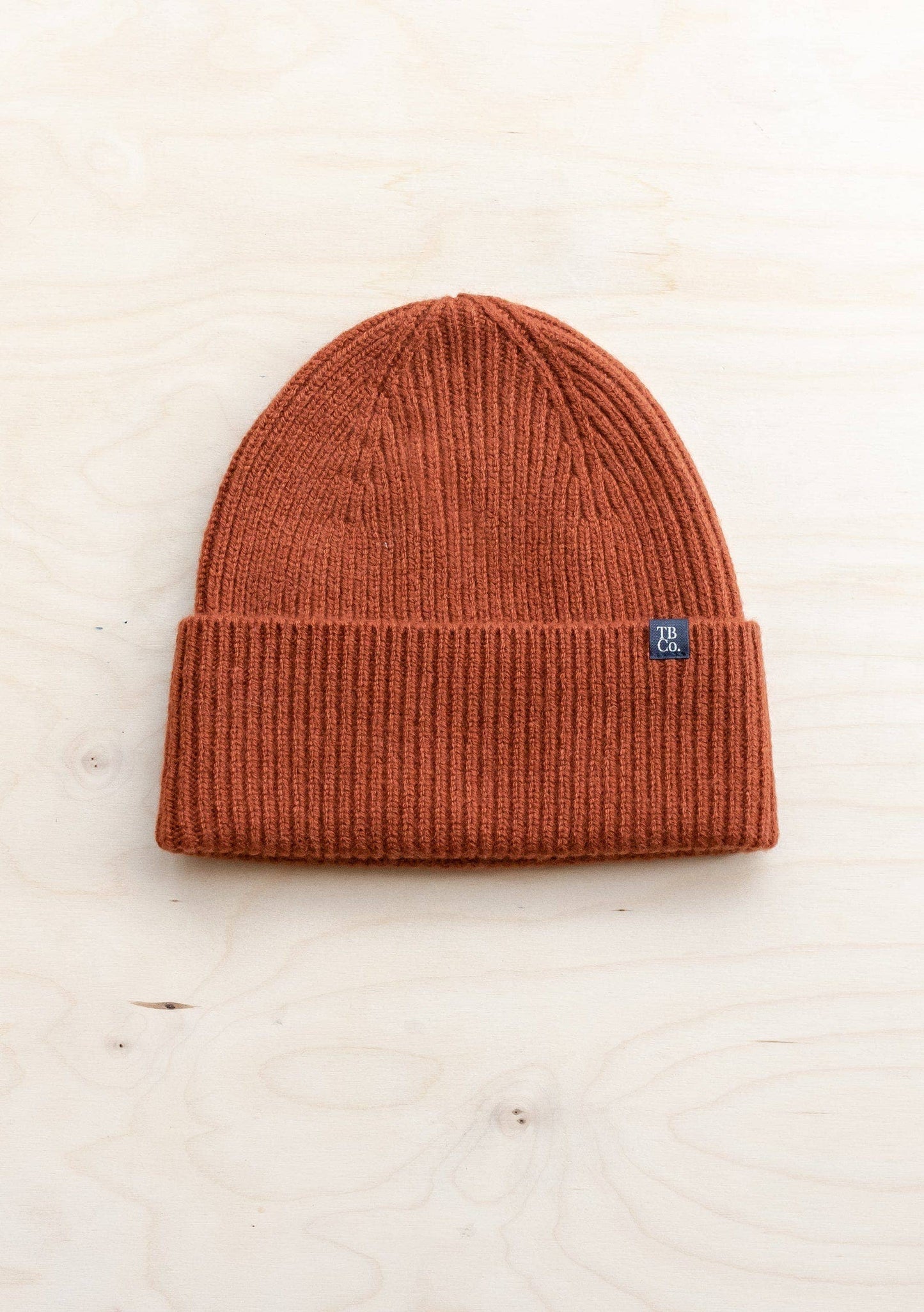 CASHMERE & MERINO WOOL BEANIE | RUST