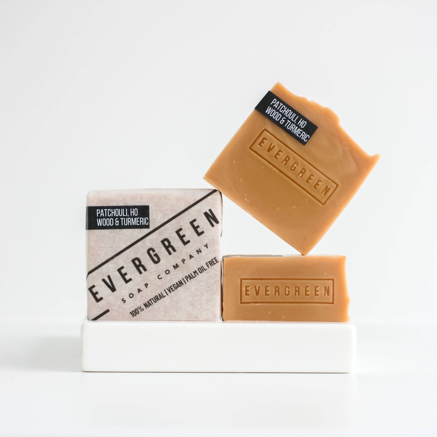 PATCHOULI, HO WOOD & TURMERIC 100% NATURAL SOAP