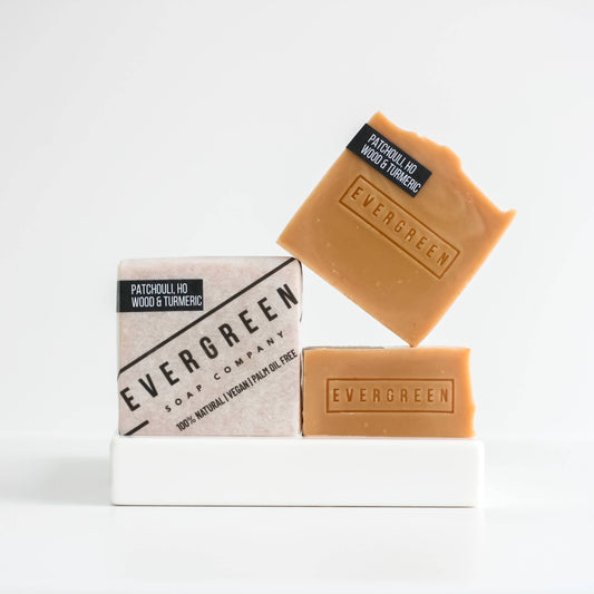 PATCHOULI, HO WOOD & TURMERIC 100% NATURAL SOAP