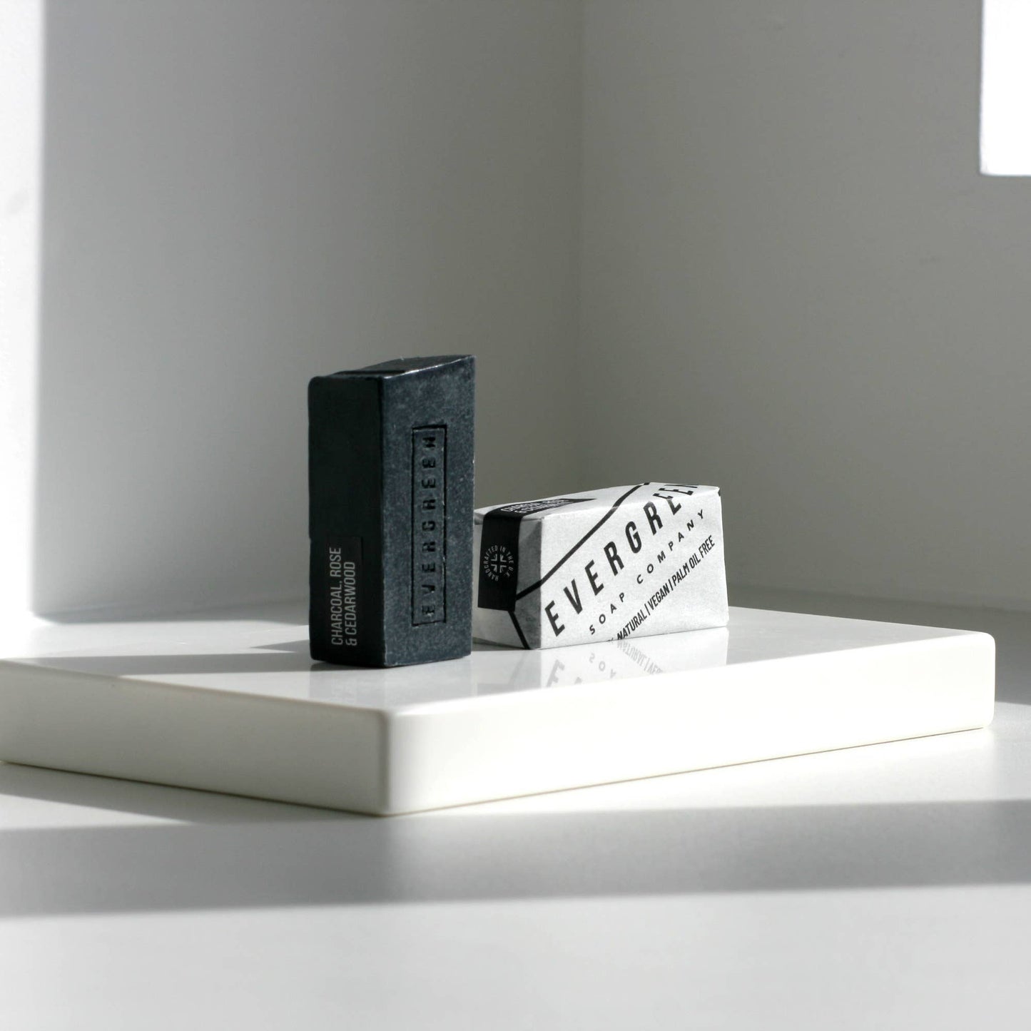 CHARCOAL, ROSE & CEDAR WOOD 100% NATURAL SOAP