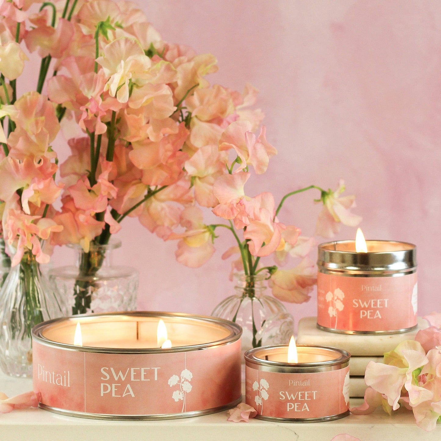 SWEET PEA PAINT POT CANDLE