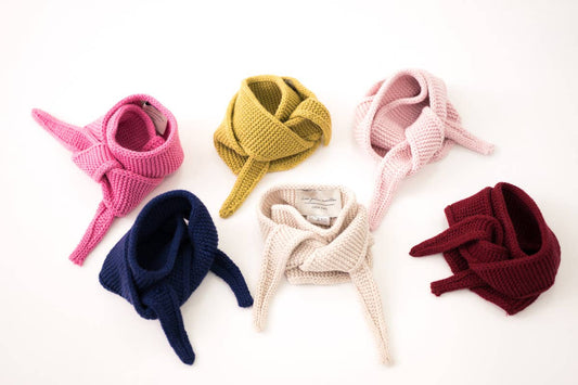 SOPHIE KNITTED NECK SCARF | OLIVE