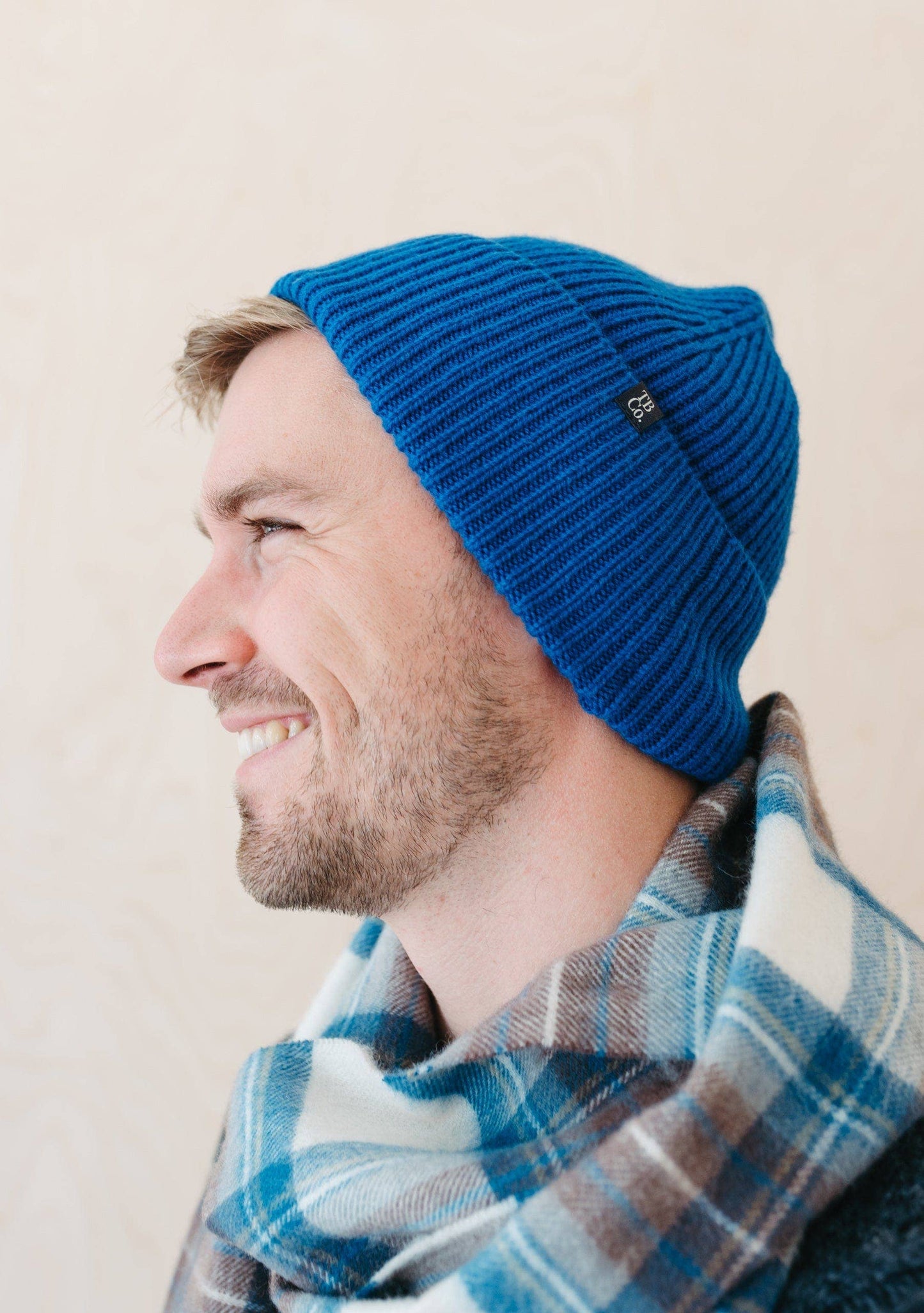 CASHMERE & MERINO WOOL BEANIE | COBALT