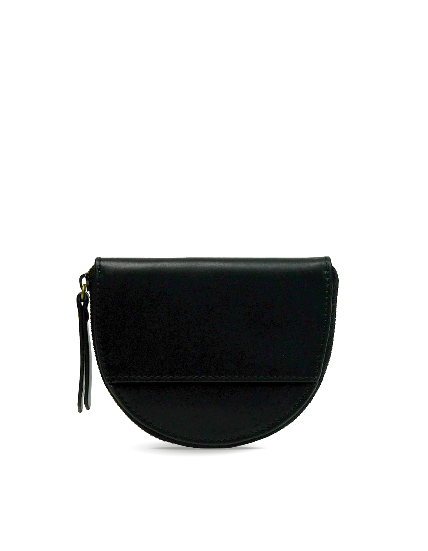 LAURA LEATHER COIN PURSE | BLACK