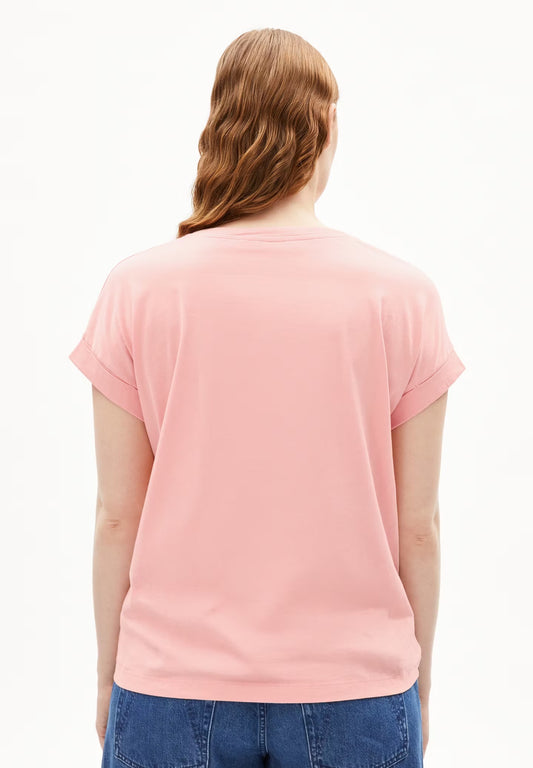 IDAARA ORGANIC COTTON T-SHIRT | DEEP ROSALILLY
