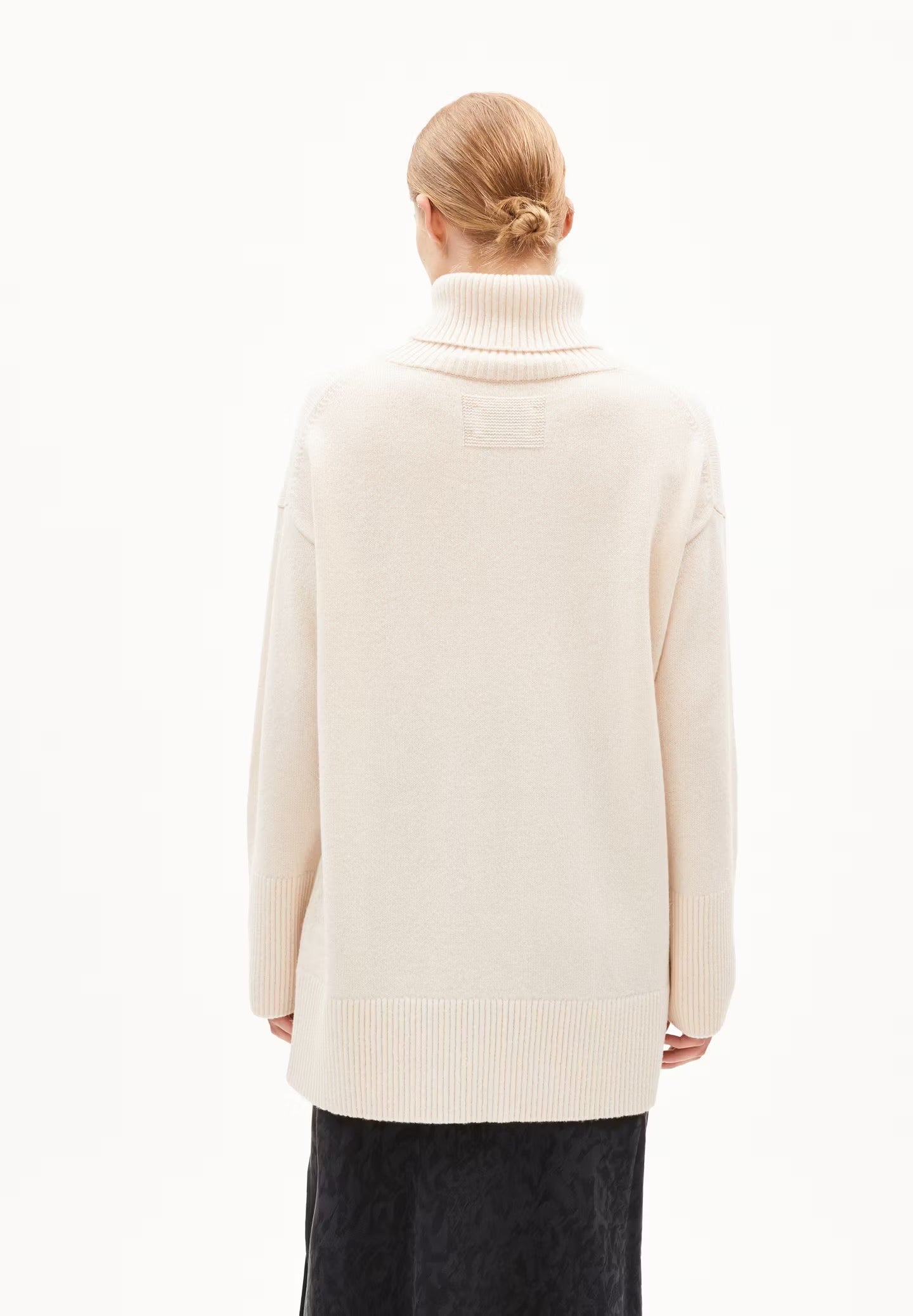ARDIAA LOOSE FIT ORGANIC WOOL MIX JUMPER | OATMILK