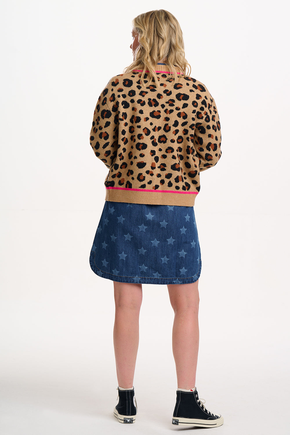 SOLANA KNITTED BOMBER | LEOPARD