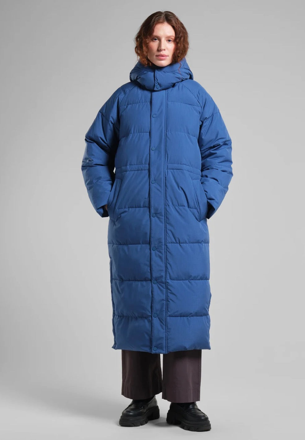LONG PUFFER COAT KARMAS | TRUE BLUE