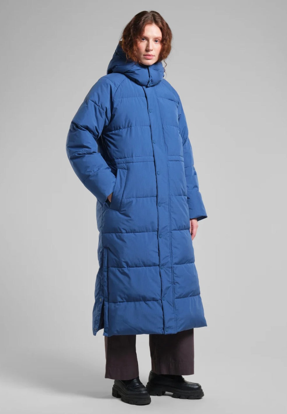 LONG PUFFER COAT KARMAS | TRUE BLUE
