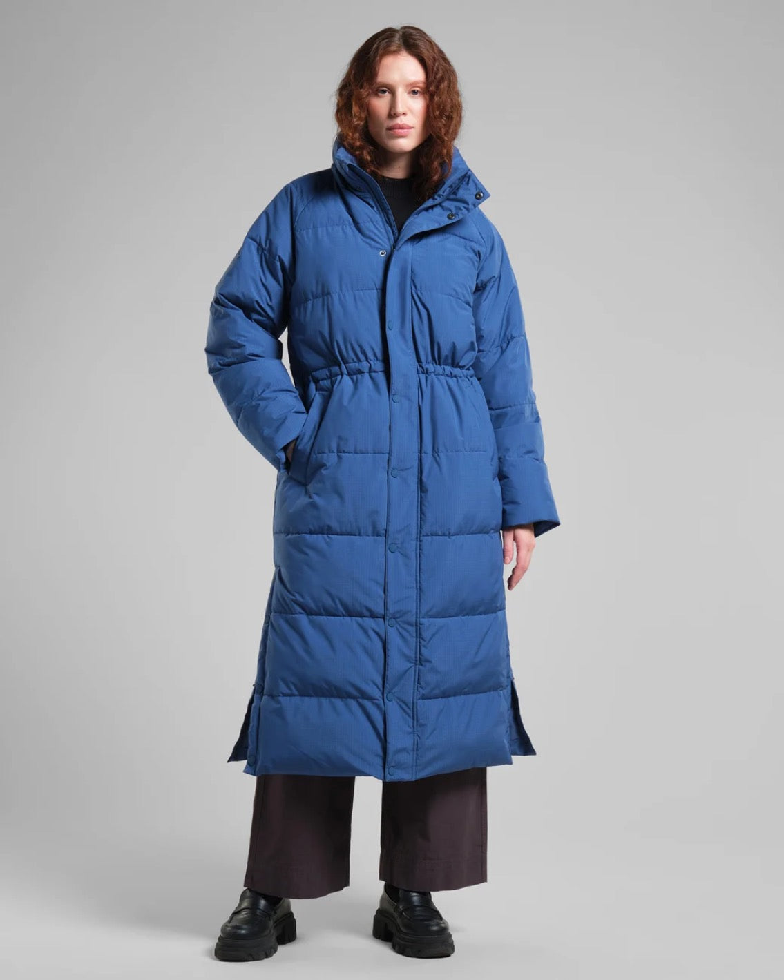 LONG PUFFER COAT KARMAS | TRUE BLUE