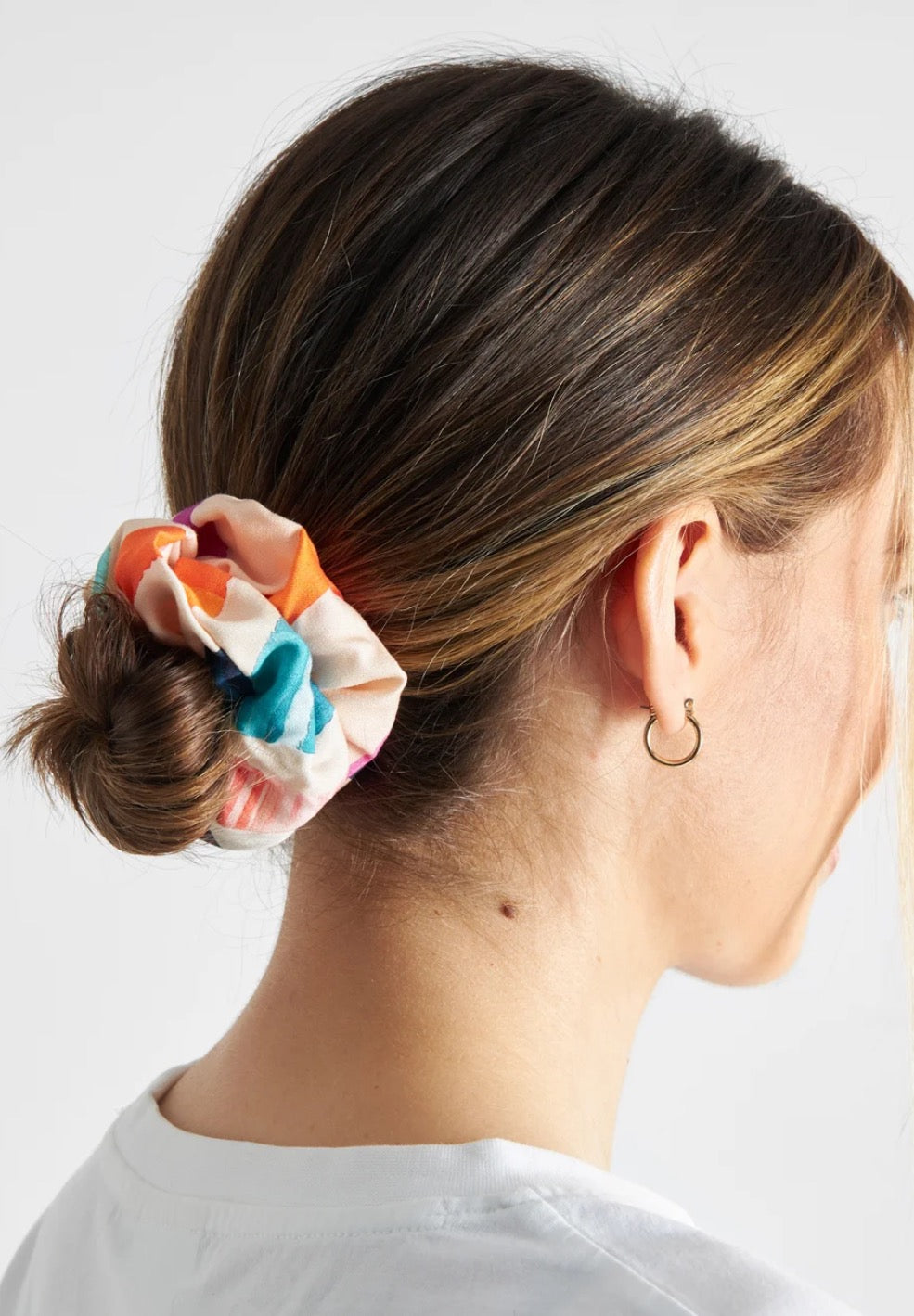 SCRUNCHIE SUMMER ABSTRACT MULTI COLOUR