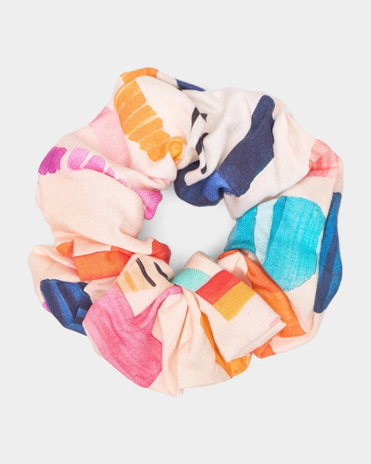 SCRUNCHIE SUMMER ABSTRACT MULTI COLOUR