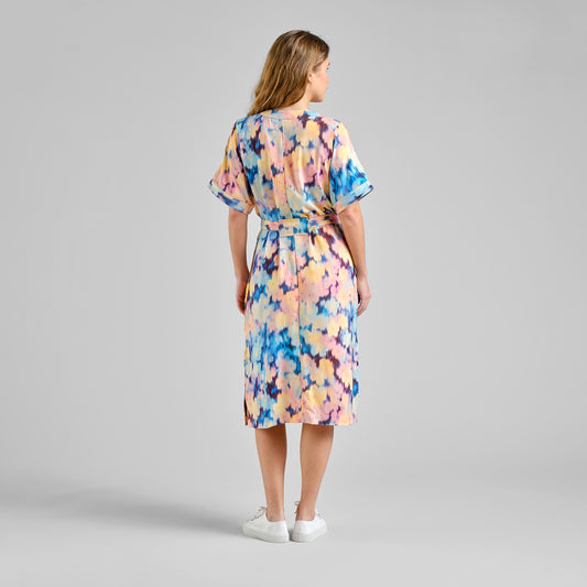 KALLVIK DRESS IKAT FIELD MULTI COLOUR