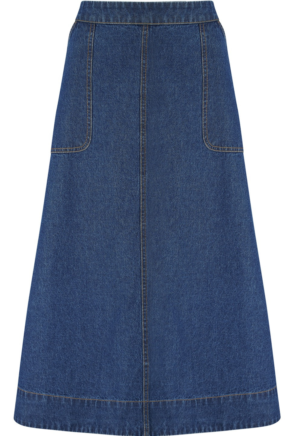 JOANNA MIDI SKIRT | DEEP BLUE DENIM