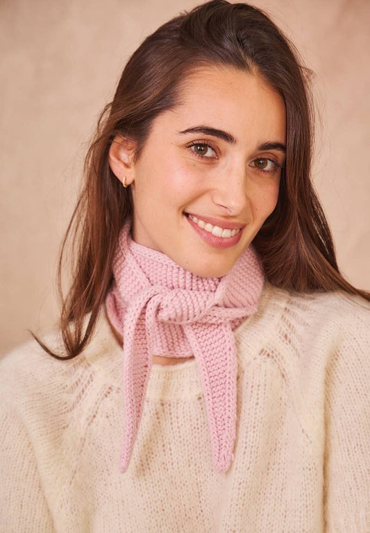 SOPHIE KNITTED NECK SCARF | LIGHT PINK