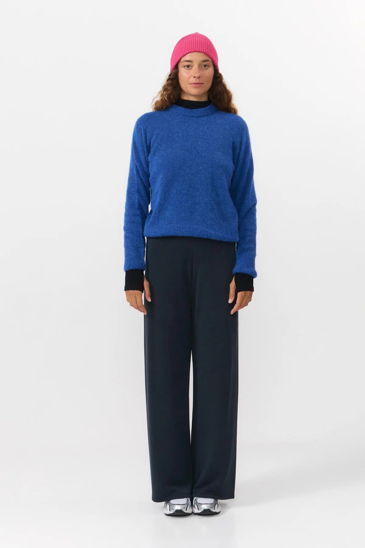 BABOL ALPACA AND MERINO WOOL BLEND JUMPER | BLUE