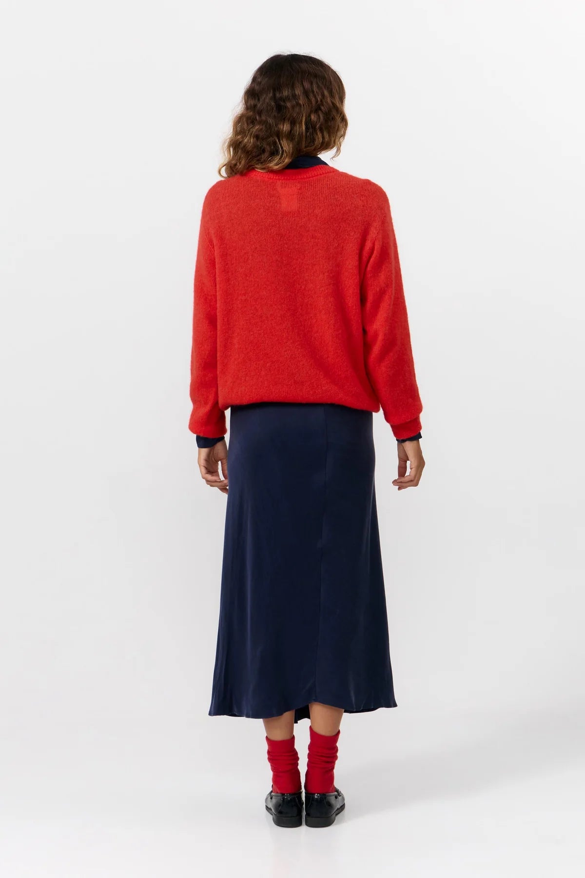 BABOL ALPACA AND MERINO WOOL BLEND JUMPER | RED