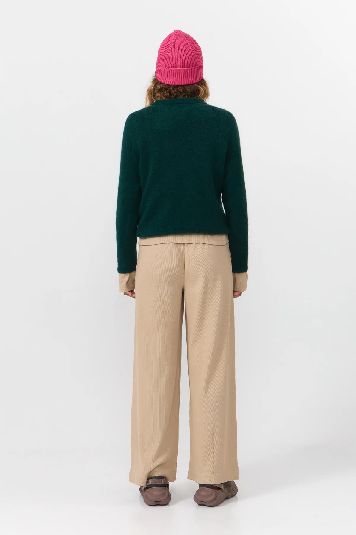 BABOL ALPACA AND MERINO WOOL BLEND JUMPER | GREEN