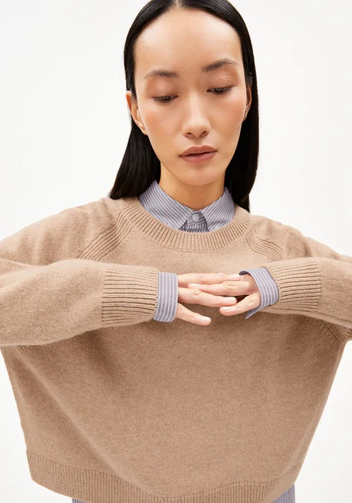 DILIRIAA REGLANA WOOL JUMPER | CINNAMON DUST