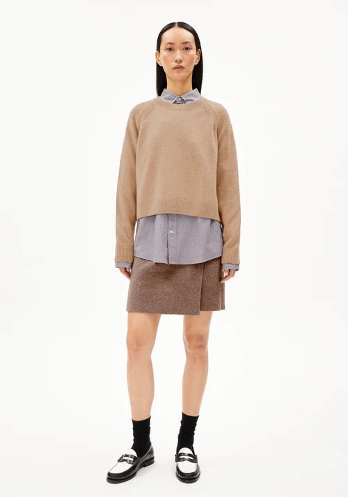 DILIRIAA REGLANA WOOL JUMPER | CINNAMON DUST