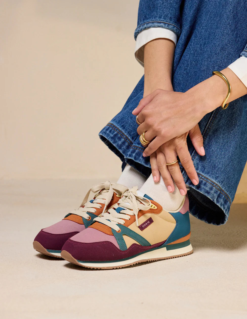 ANDRÉE LOW-TOP TRAINERS
| PLUM BRICK PINK