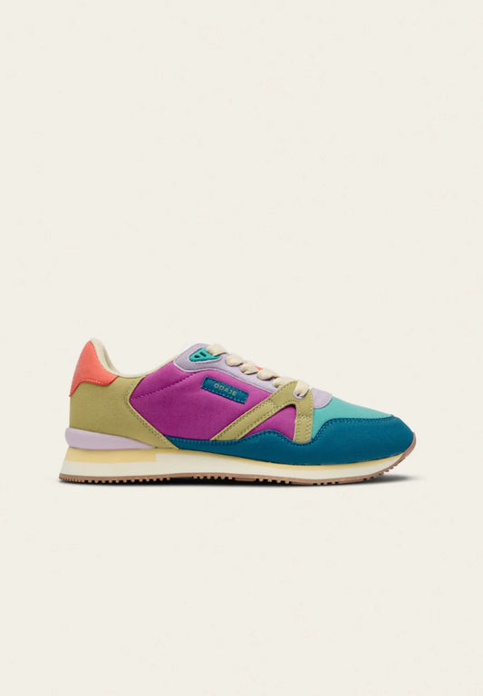 ANDRÉE LOW-TOP TRAINERS | LILAC WATER BLUE