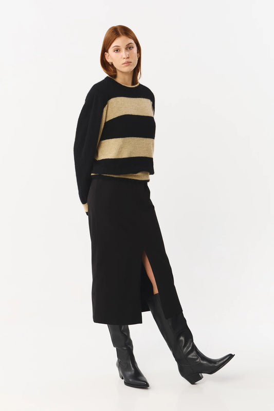 BABOL ALPACA AND MERINO WOOL BLEND JUMPER | STRIPES