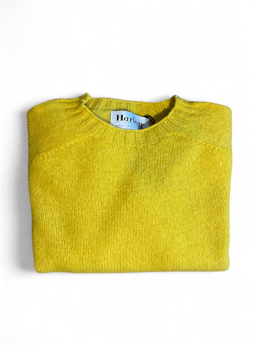 CROPPED CREWNECK JUMPER | SUNSHINE YELLOW