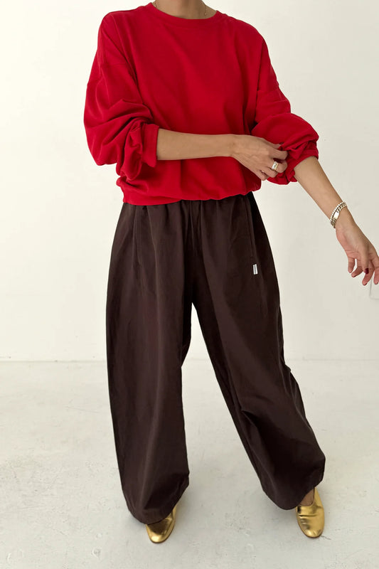 PARACHUTE PANTS | DARK BROWN
