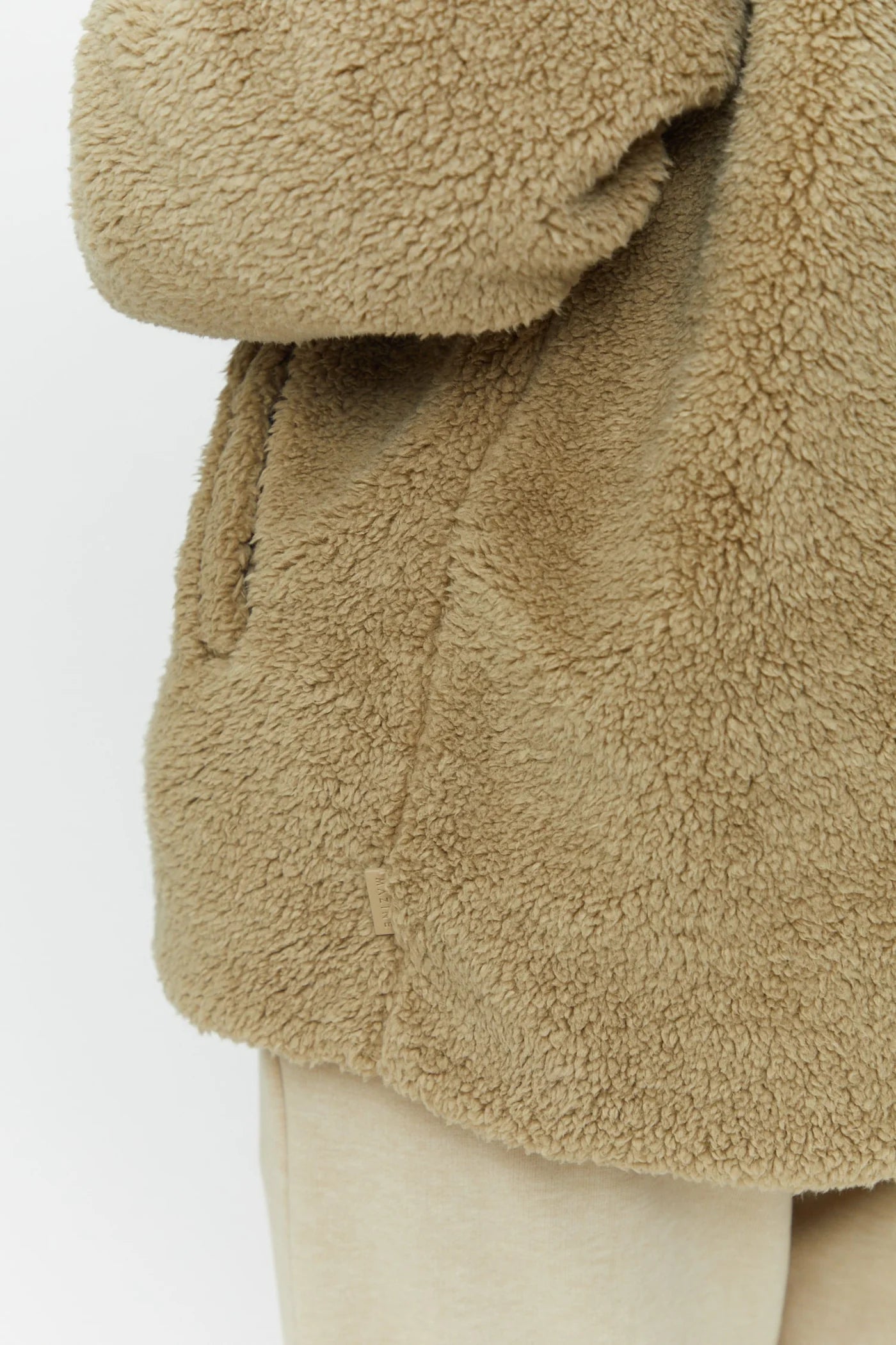 CLAY REVERSIBLE TEDDY JACKET | SANDY OLIVE