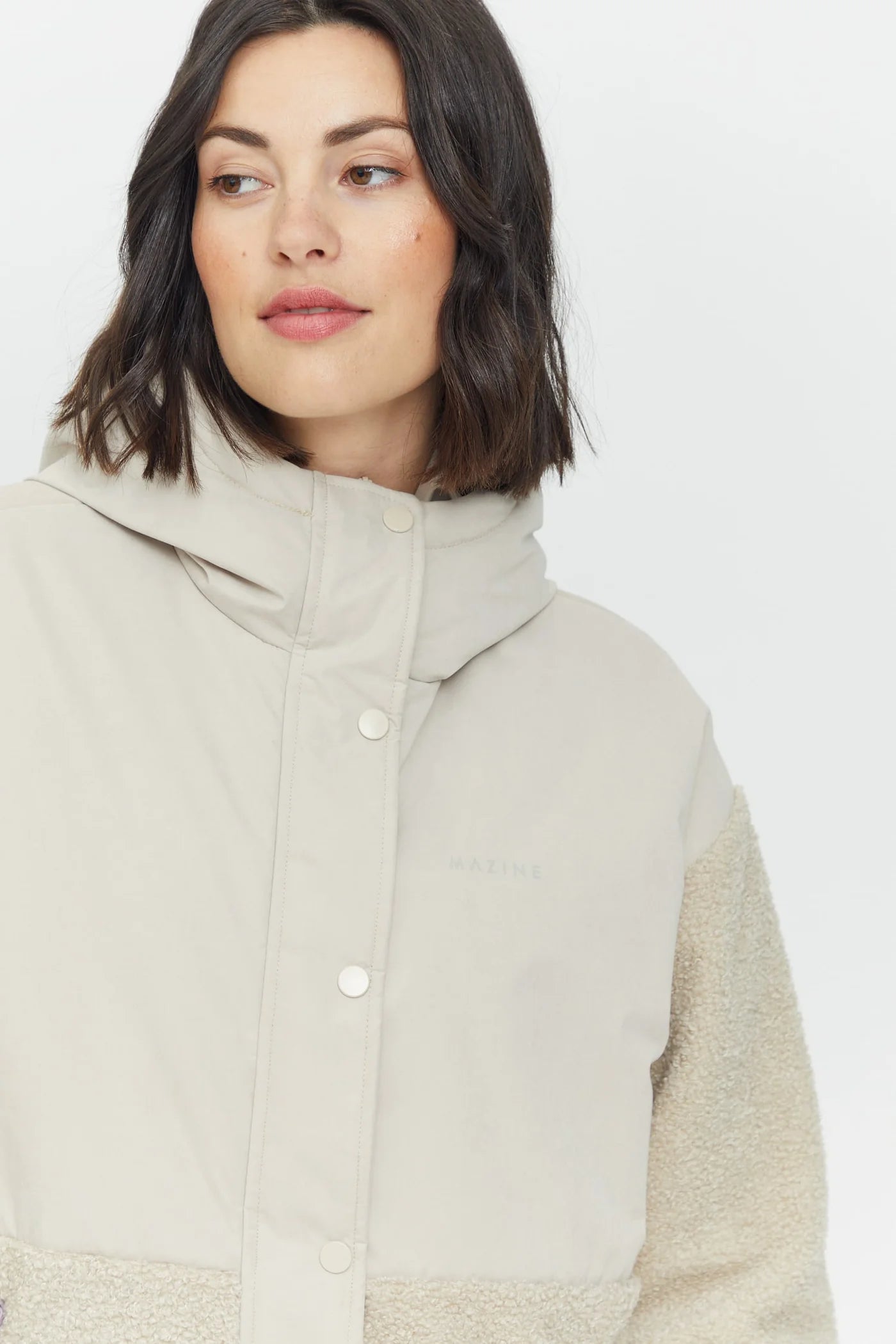 LAINE SHERPA JACKET | EGGSHELL