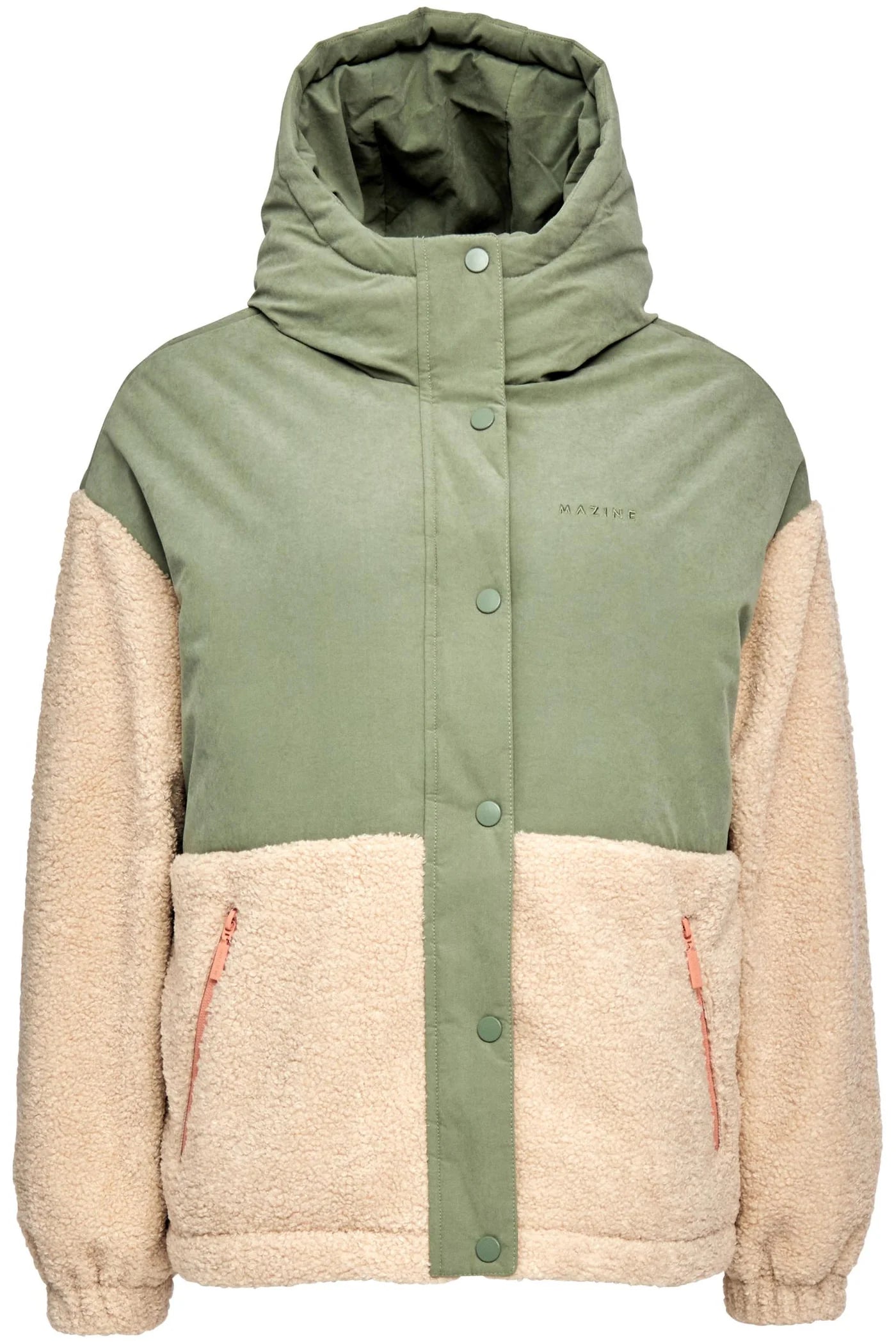LAINE SHERPA JACKET | SEA GREEN