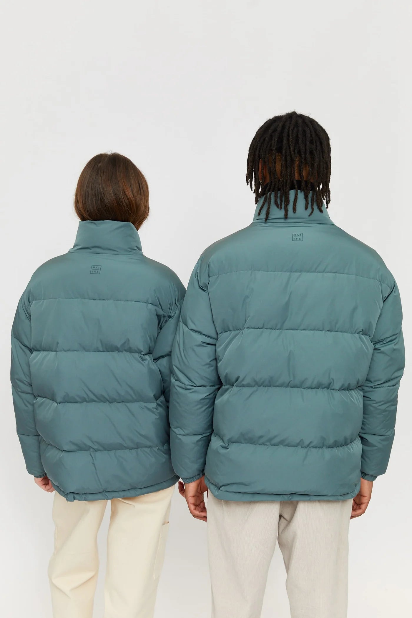 OSSEO REVERSIBLE PUFFER UNISEX | PALE OCEAN/ MOSS