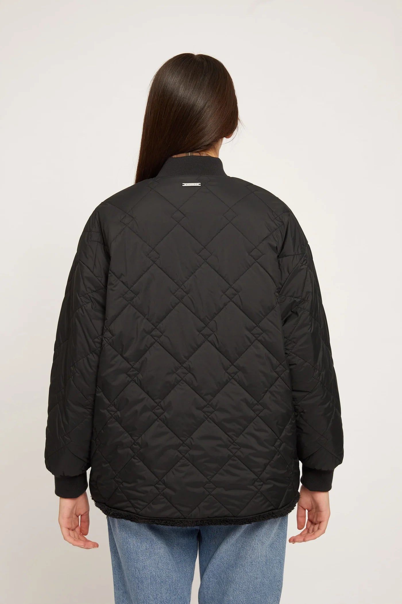 CLAY REVERSIBLE TEDDY JACKET | BLACK