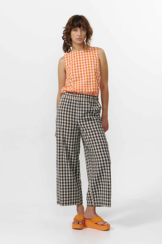 SANTA PANTS CHECK GREY