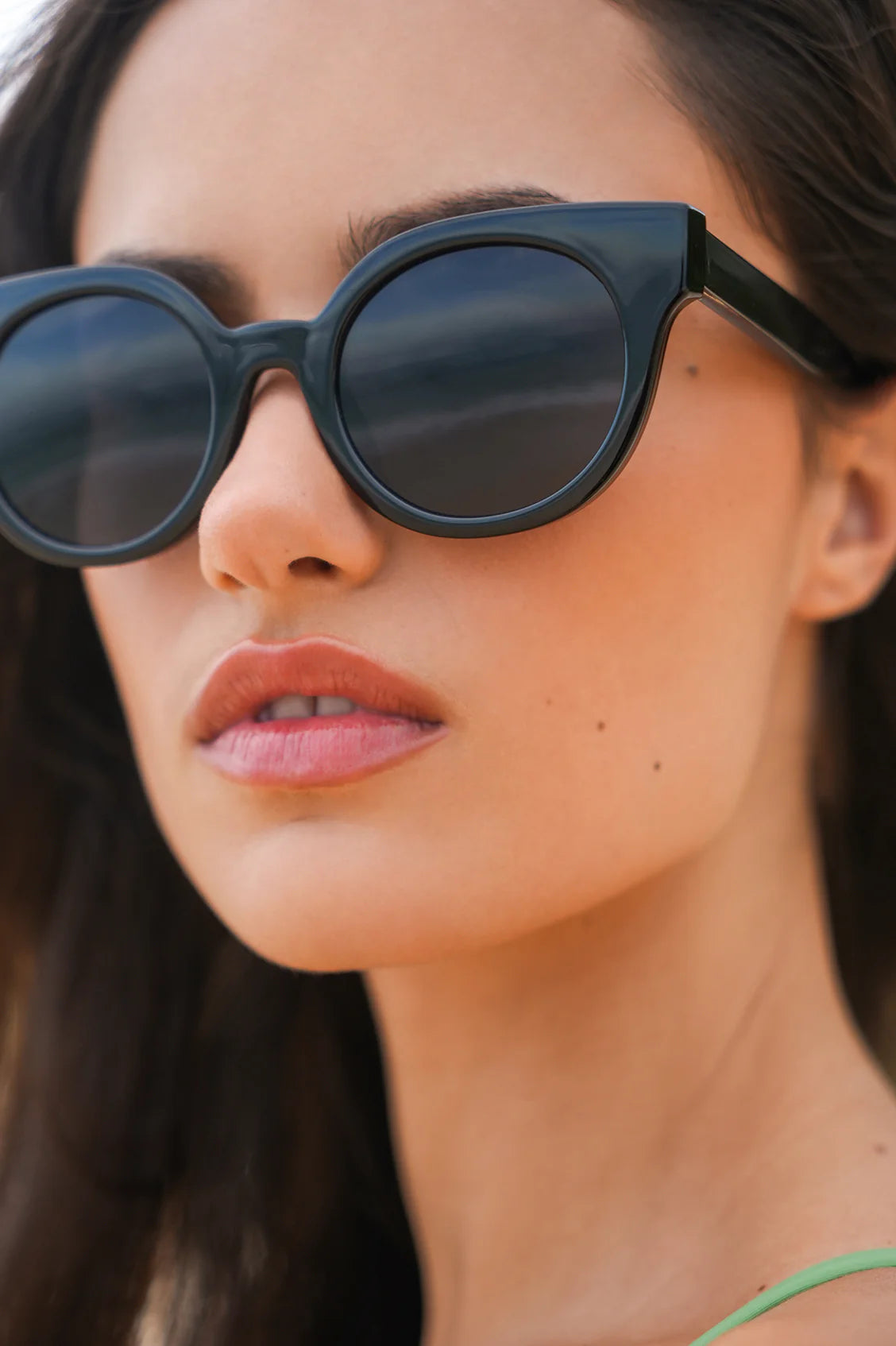CAPRI CAT-EYE SUNGLASSES | BLACK