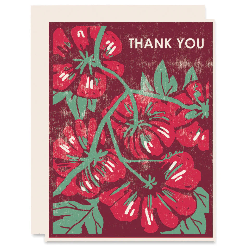 TOMATO THANK YOU | LETTERPRESS PRINTED CARD