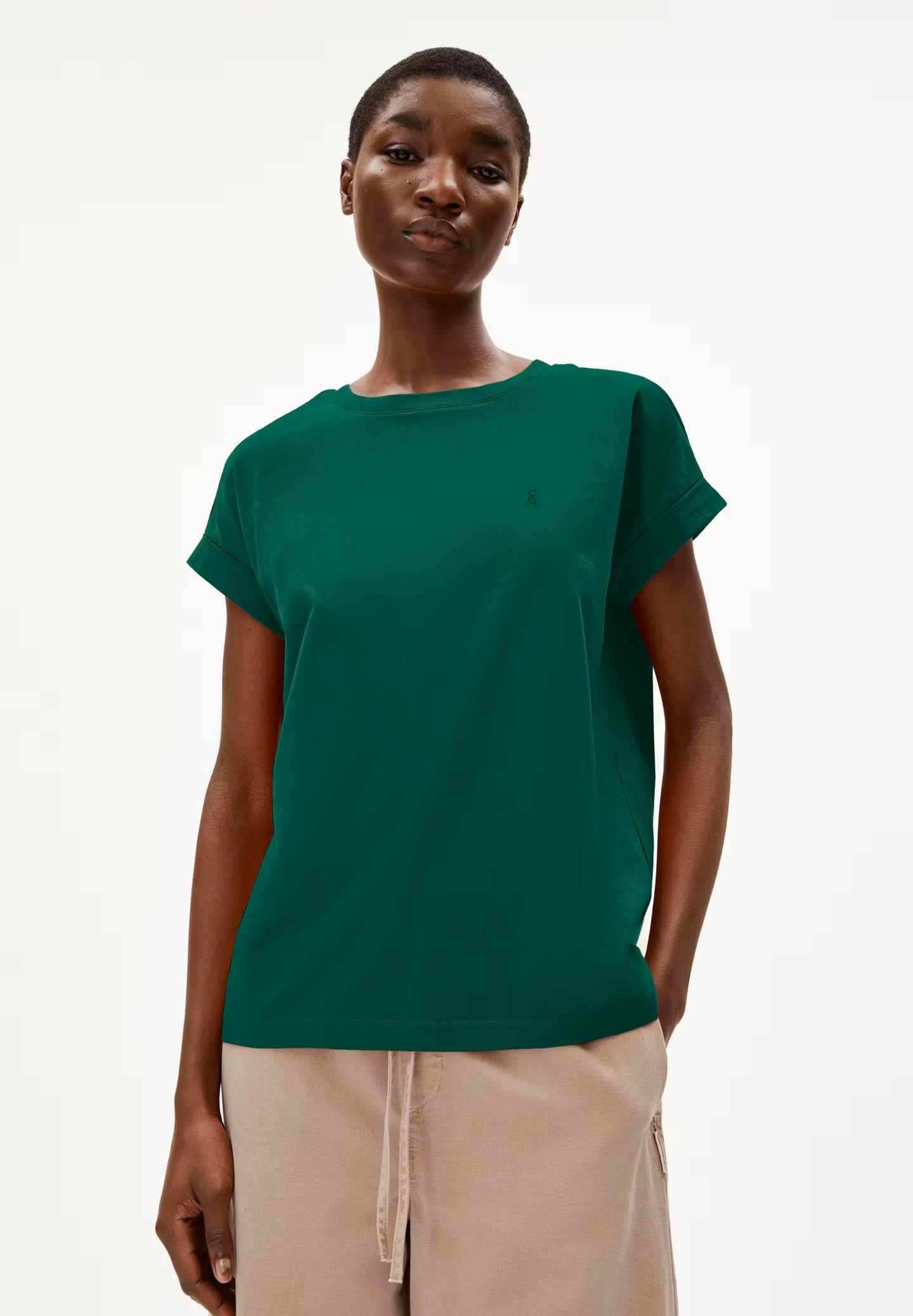 IDAARA ORGANIC COTTON T-SHIRT | EMERALD GREEN