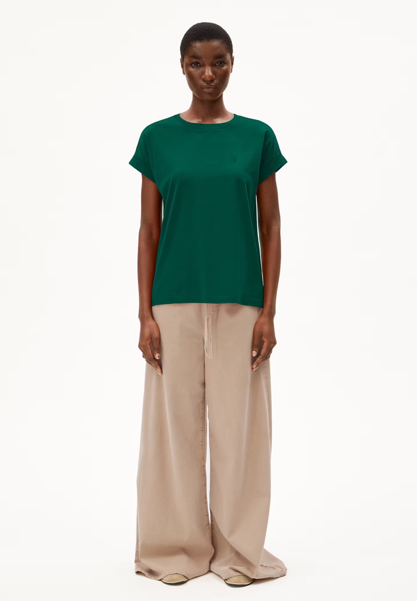 IDAARA ORGANIC COTTON T-SHIRT | EMERALD GREEN