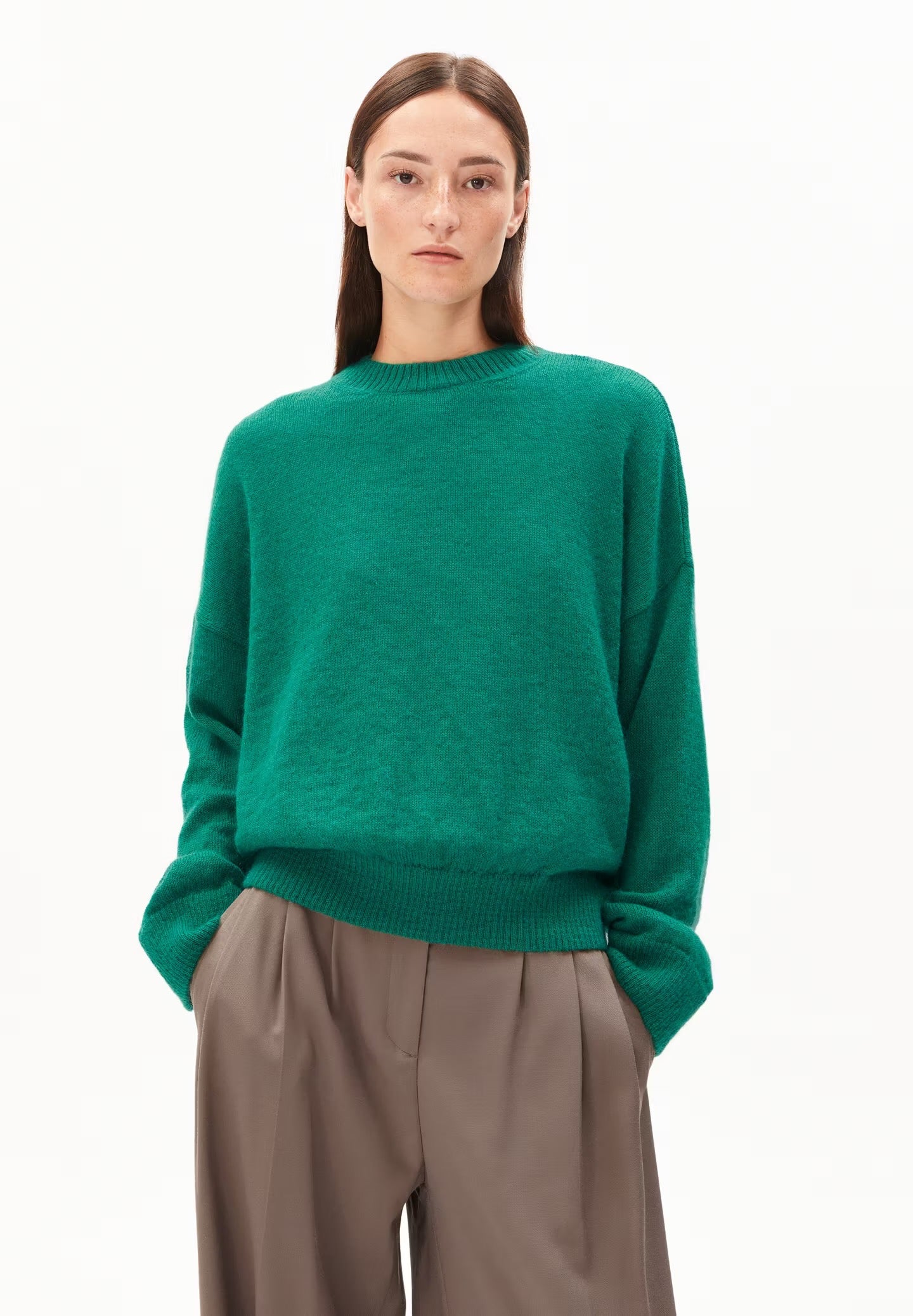 SURI INARIAAS MOHAIR WOOL MIX JUMPER | EMERALD GREEN