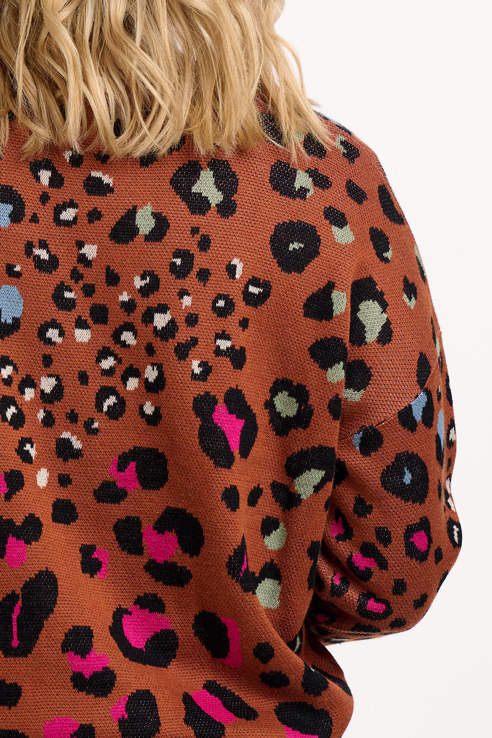 ANDI JUMPER | TAN/ RAINBOW LEOPARD