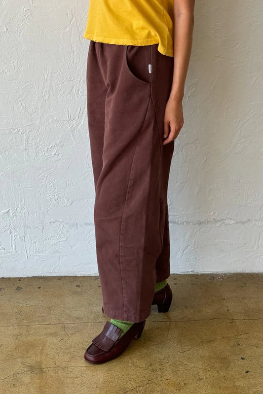 ***coming soon*** BARREL LEG ARC PANTS | CHOCOLATE CANVAS