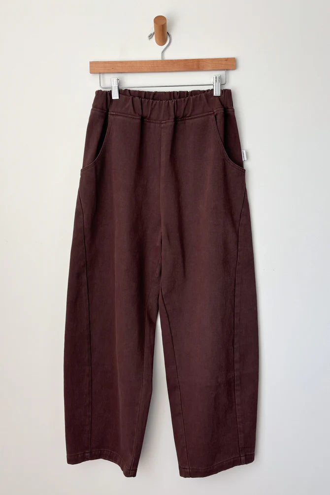***coming soon*** BARREL LEG ARC PANTS | CHOCOLATE CANVAS