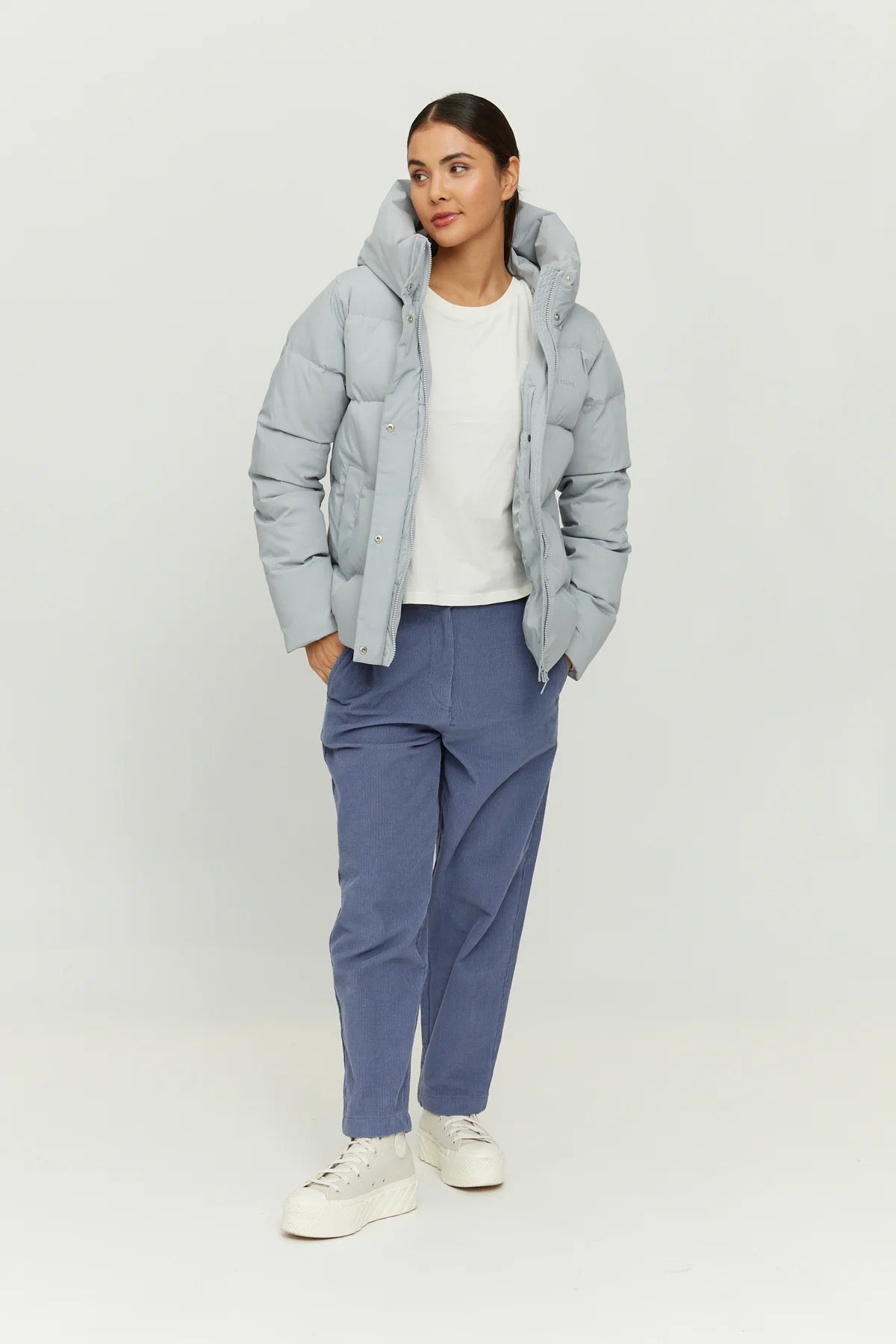 VALENTINA PUFFER JACKET | ICE BLUE