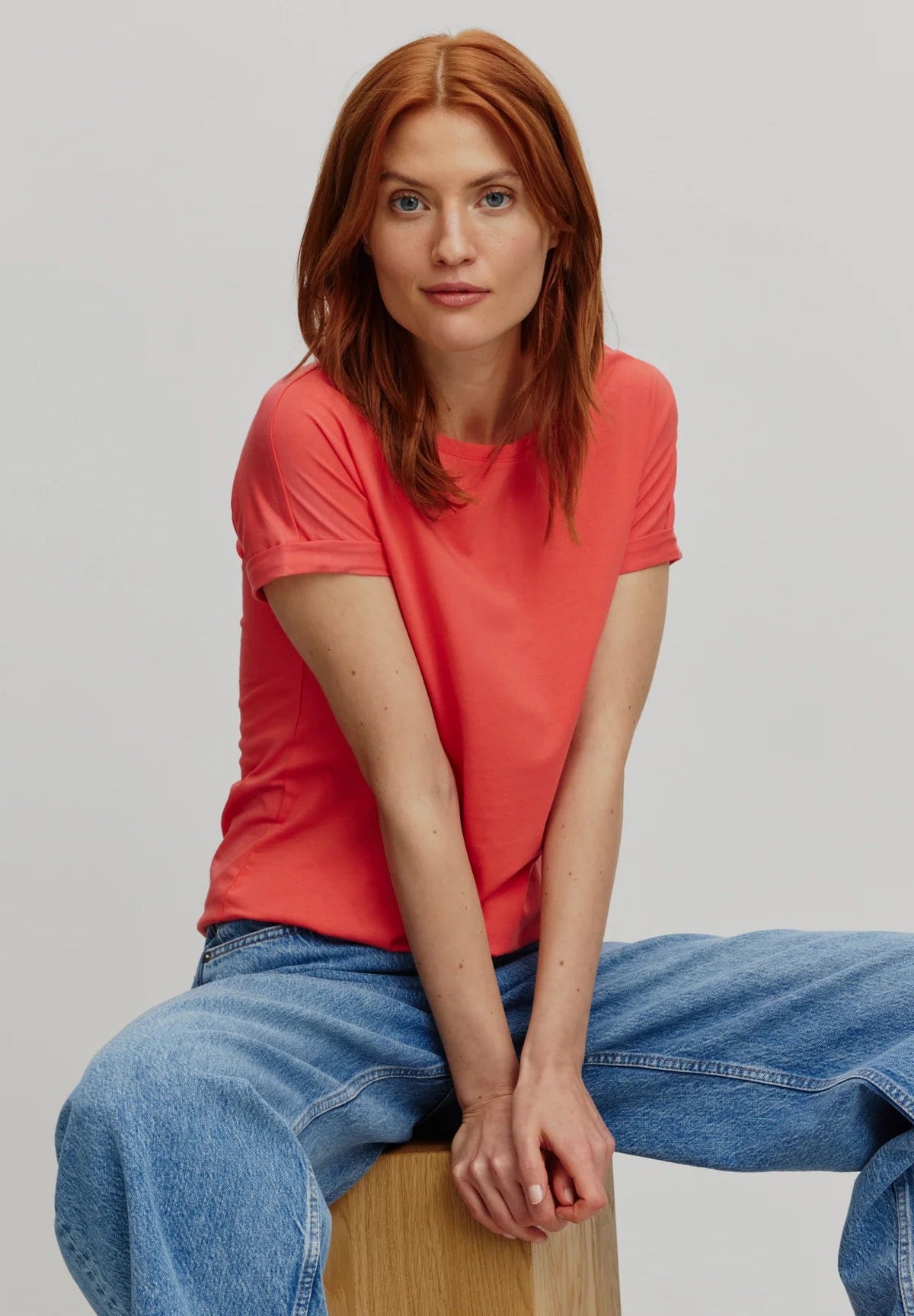 CAYENNE ORGANIC COTTON T-SHIRT | MARS RED